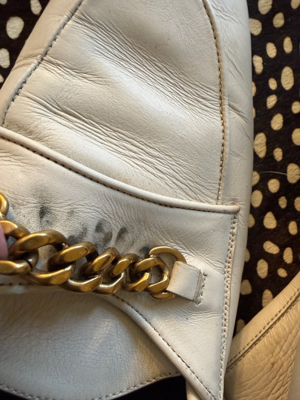 Tom Ford White Leather Chain-Detail Loafers - Picture 7 of 10